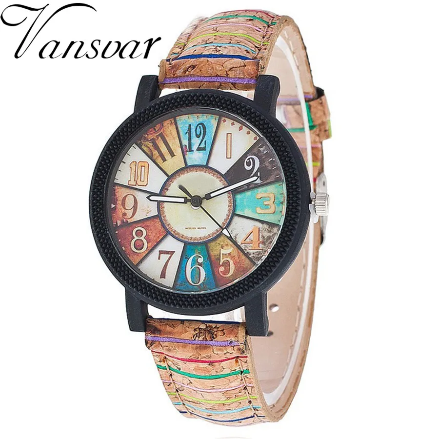Vansvar 2016 Новые Моды для Женщин Наручные Часы Класса Люкс Повседневная Кварцевые