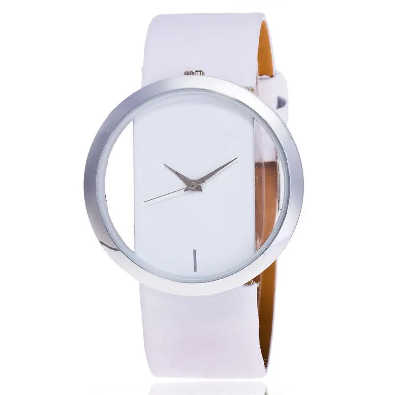 

Women Watches Unique Simple Quartz Watch Fashion Casual Leather Belt Ladies Minimalism Wristwatch For Women Gift for Female #D