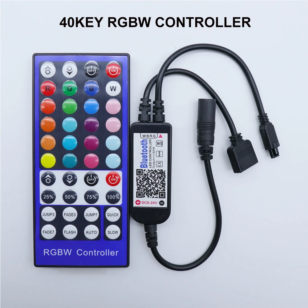 DC 5-24 В Мини Bluetooth RGB RGBW контроллер с ИК-пультом дистанционного управления светодиодный контроллер IOS/Android приложение для RGB RGBW RGBWW светодиодный светильник