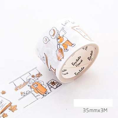 3,5 см* 5 м бентодомик для девочек Серия васи лента diy Украшение для скрапбукинга маскирующая лента клейкая лента - Цвет: 01