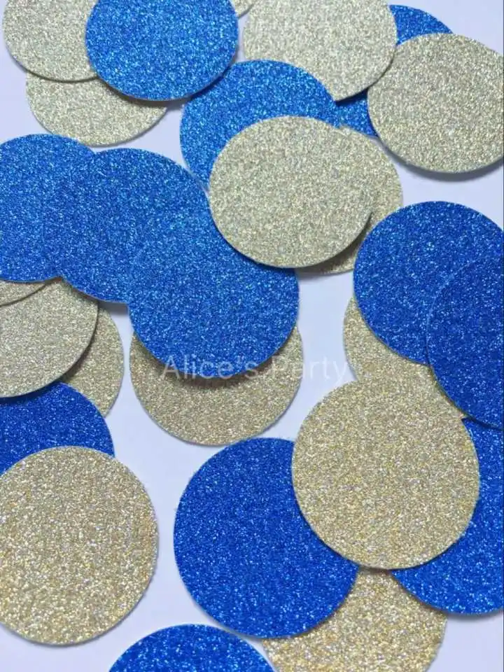 Handmade 400pcs per lot Royal Blue Gold Confetti Baby Shower Decor Wedding Bride Favors table scatter setting | Дом и сад