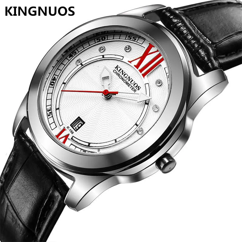 

KINGNUOS MEN Watch New Brands Luxury Wristwatch Man Sports Army Watches Fashion Quartz Clock Waterproof Stainless Steel Calendar