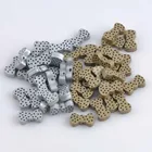 50 шт., золотистые и Серебристые бусины-разделители