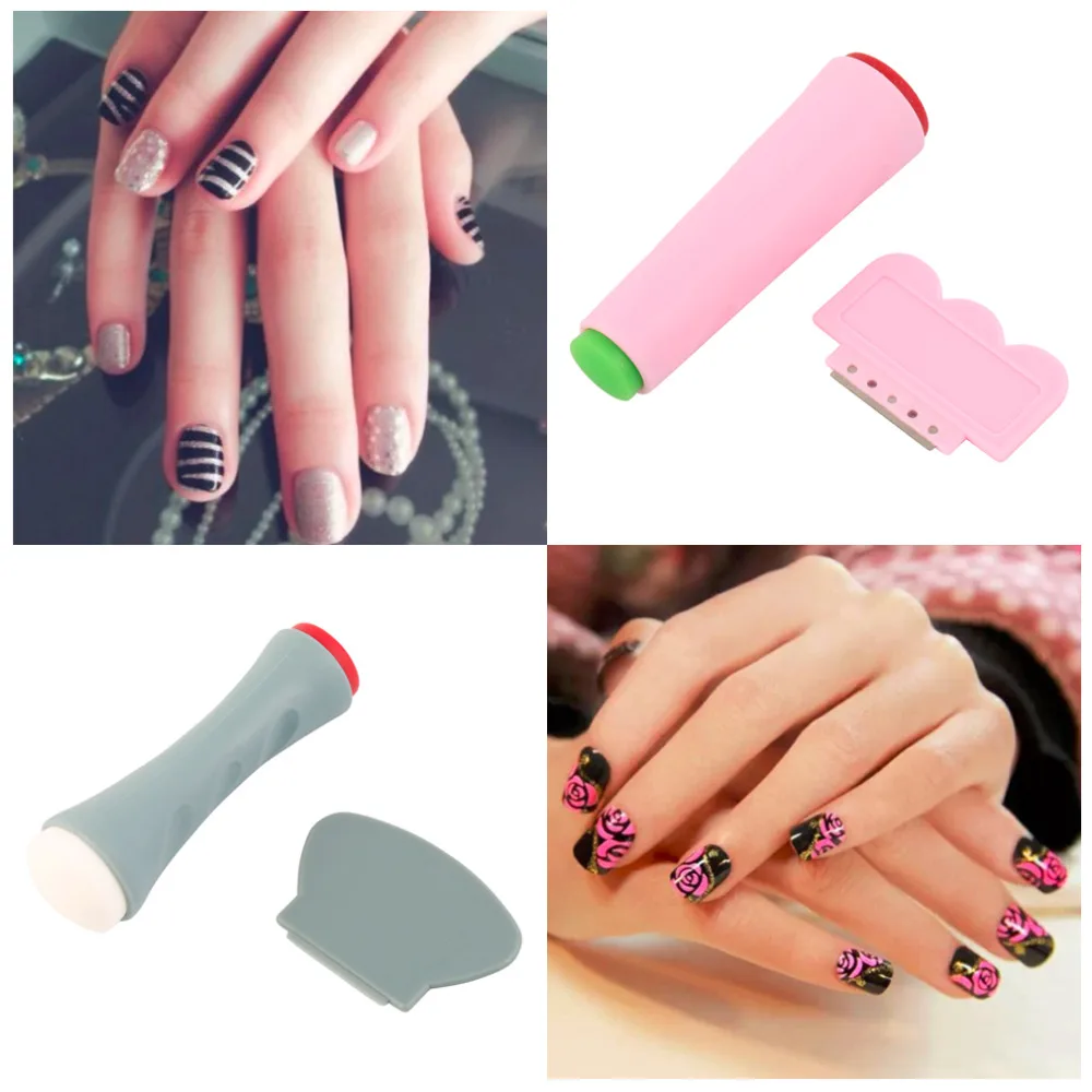 Скребок для лака дизайна ногтей штамповочная пластина штамп Маникюрный