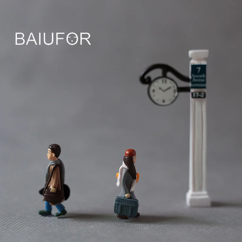 Миниатюрные фигурки BAIUFOR для влюбленных мальчиков и девочек фотоаксессуары