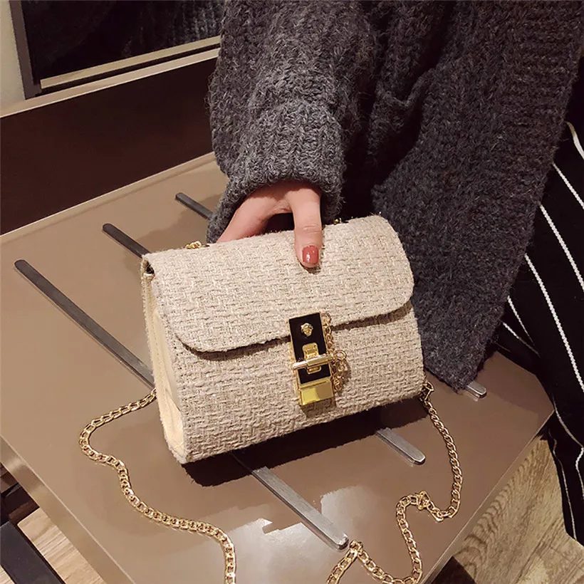 Корейская модная женская шерстяная сумка 2019 модные новые женские сумки