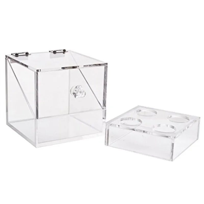 Акриловый Органайзер для косметики с 4 отделениями|Коробки и ящики хранения| |