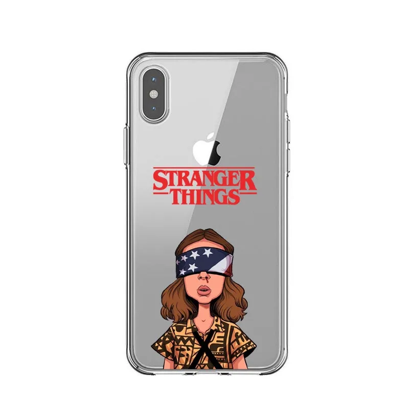 TPU Stranger things Сезон 3 чехол для телефона для iPhone X XR XS MAX 6 7 8 plus 5 5S 6s SE 11 Pro Max прозрачный мягкий силиконовый черный чехол - Цвет: TPU