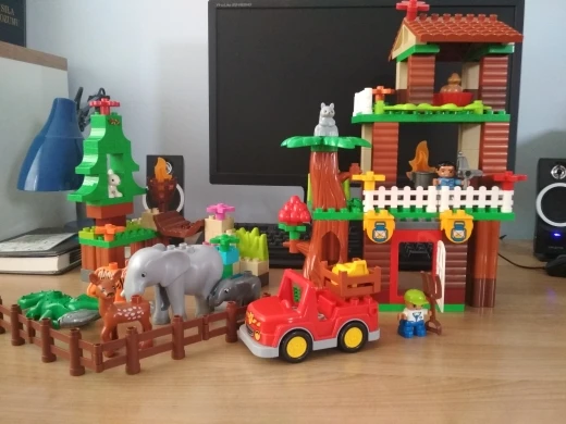 3 комплекта Конструкторы duplo наборы джунглей животных блоки Большой размер DIY enleten кирпичи совместимые Фигурки Игрушки для маленьких детей