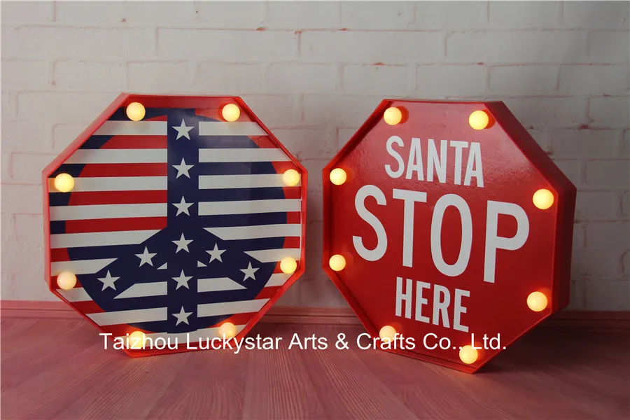 12 светодио дный LED Marquee знак загорается Винтаж пластик ночник настенные