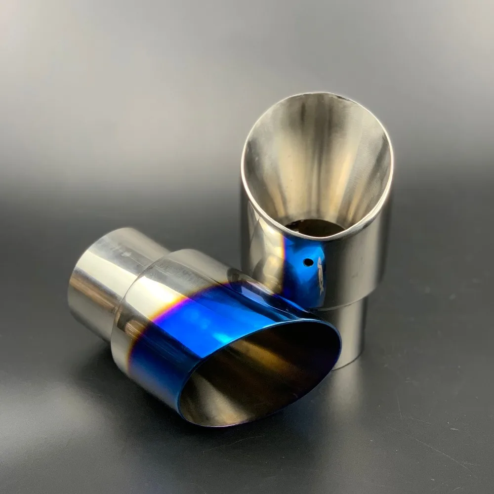 Автомобильный глушитель выхлопной трубы из нержавеющей стали хромированный