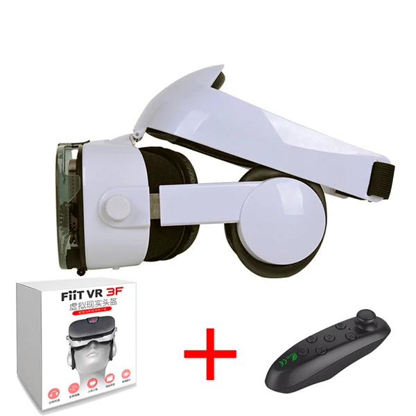 VR and Controller 1 UZQi универсальные 3D очки виртуальной реальности, гарнитура для смартфона, очки Googles, 3 d очки, шлем, картон, виртуальная VR коробка - Цвет: VR and Controller 1