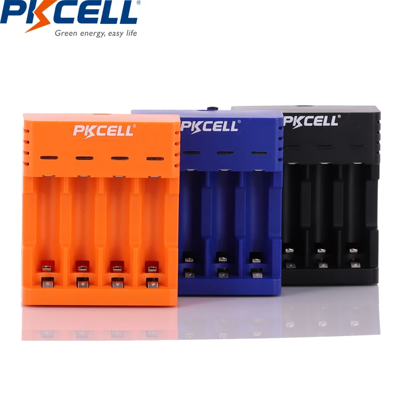Смарт зарядное устройство PKCELL4 с USB разъемом 1 шт. для NIMH/NICD AA AAA перезаряжаемая