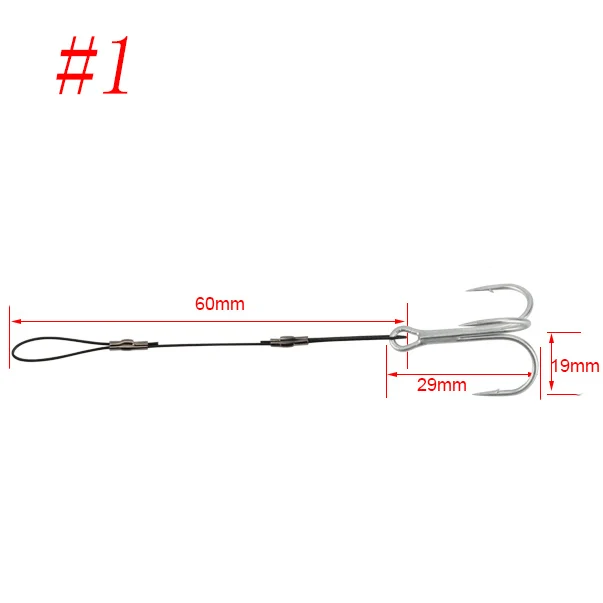 Spinpoler 1 шт.#6#1#1/0#2/0 рыболовный крючок соединительная линия для замка Мягкая приманка рыболовный крючок жесткие рыболовные аксессуары - Цвет: 1pcs
