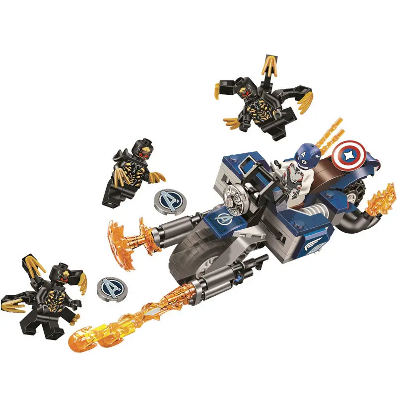 07120 07122 07123 Мстители 4 эндгейм Ultimate Quinjet набор совместим с 76126 76131 строительные блоки кирпичная игрушка