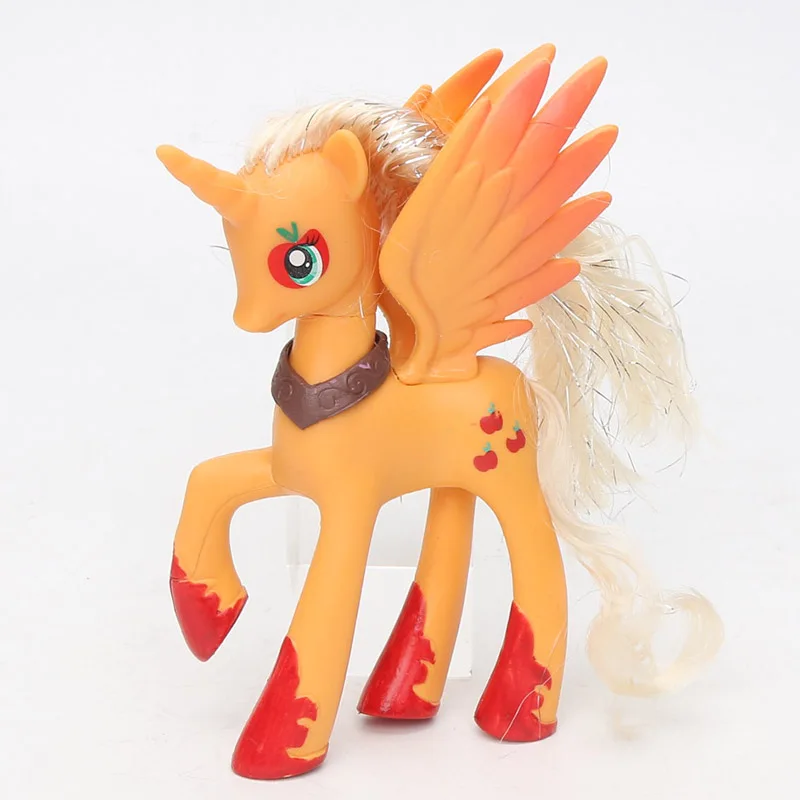 style 9 15 стилей 14 см игрушки My Little Pony Принцесса Селестия Луна Пинки Пай Радуга Дэш ПВХ Фигурки сумеречный единорог модель куклы - Цвет: style 9