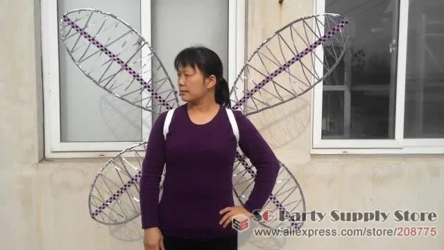 Новинка 2015 индивидуальные уникальные серебряные крылья Ангела стрекозы ангела