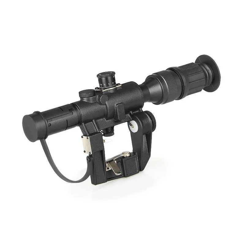 New Hunting Optics Tactical SVD Dragunov 4x26 Red Illuminated Scope for Airsoft Gun Shooting AK Free Shipping | Спорт и развлечения