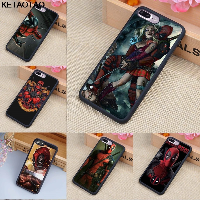 KETAOTAO Marvel мстители супергерой Дэдпул телефонные чехлы для iPhone 4 5C 5S 6S 7 8 X Plus XR XS Max