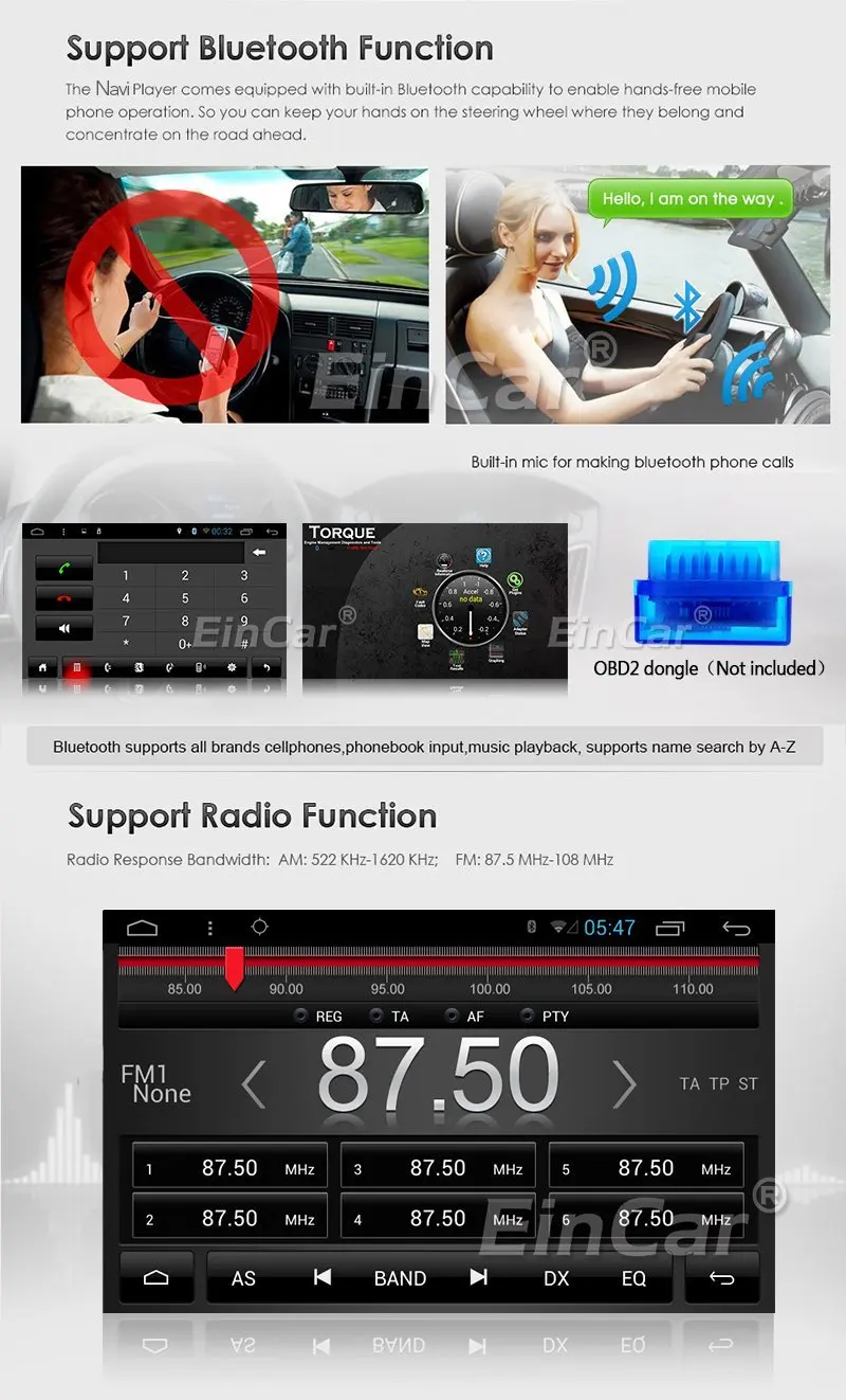 Android 5.1.1 двойной ДВА 2 Дин DVD CD-плееры GPS Wi-Fi Bluetooth Радио емкостный Сенсорный экран