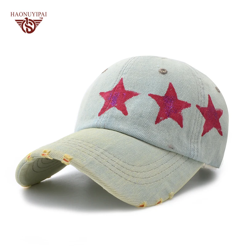 2017 Новый Высокое Качество Джинсовой Ткани Бейсболки Случайные Хлопка Snapback