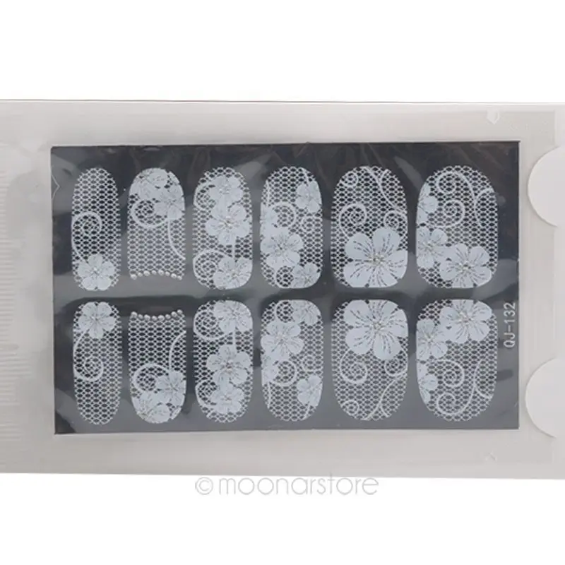 2018 Новый 1 лист ногтей инструменты 3D кружевное платье с цветочным рисунком