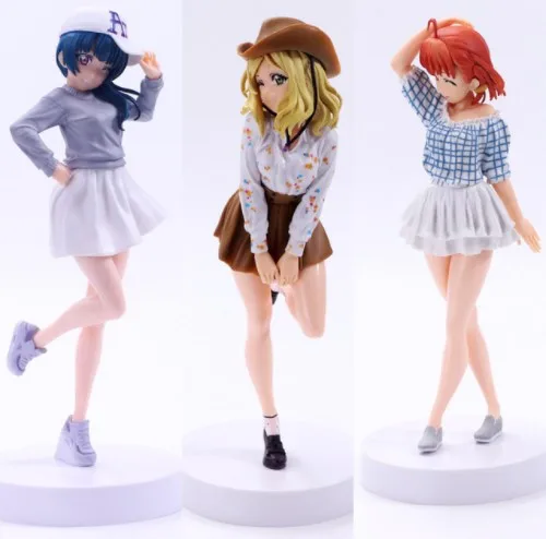 Аниме MCR Love Live EXQ SUNSHINE Tsushima Yoshiko & Мари охара Takami Chika для девочек ПВХ фигурка