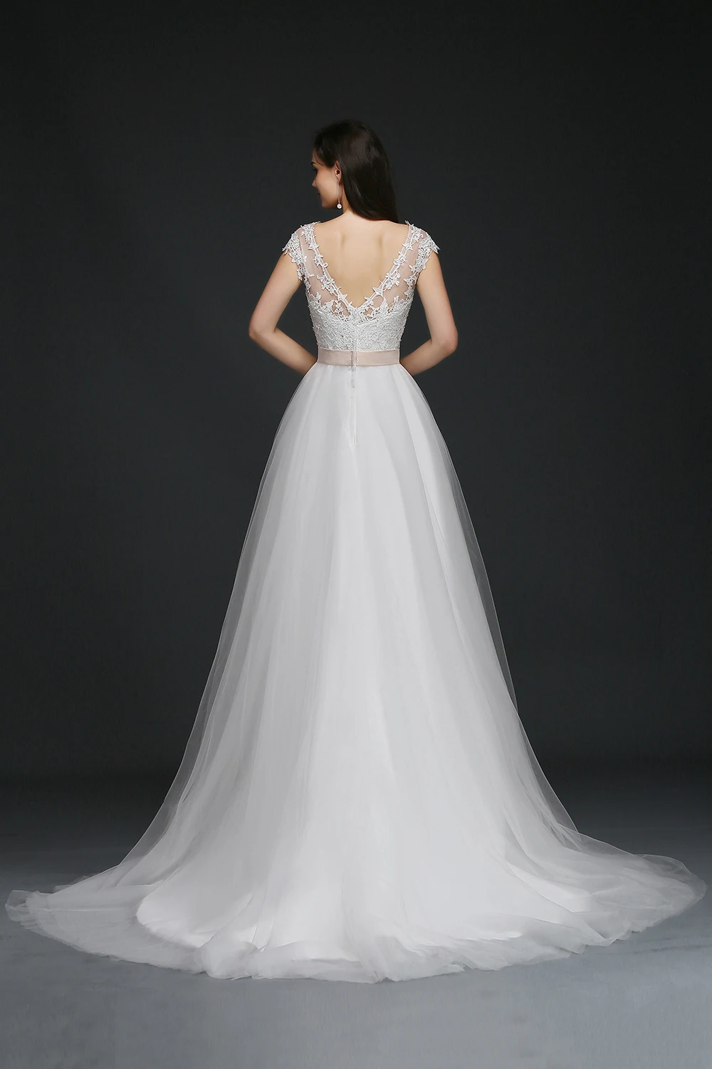 Robe de mariee свадебное платье со шлейфом vestido noiva длинное es 2019 конец линии рукав