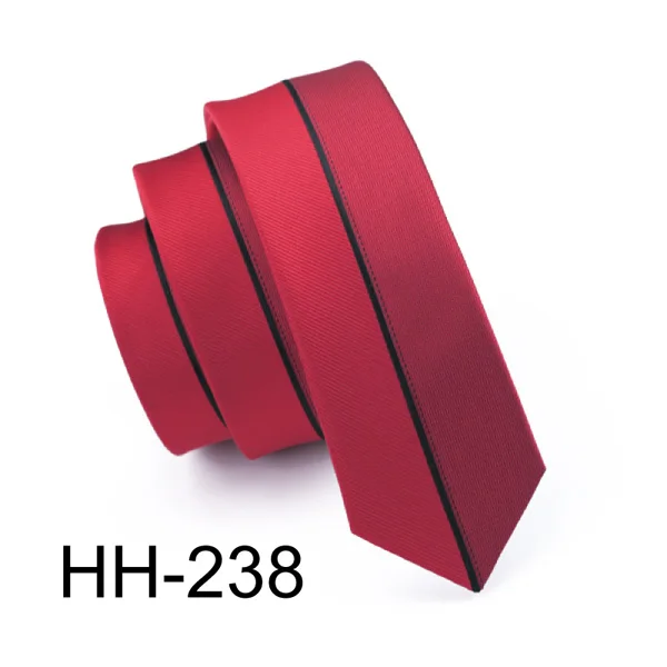HH238 Новинка года, 20 стилей, модный тонкий галстук, узкие шелковые мужские галстуки Свадебный вечерний для жениха,, ширина 5,5/6 см - Цвет: HH238