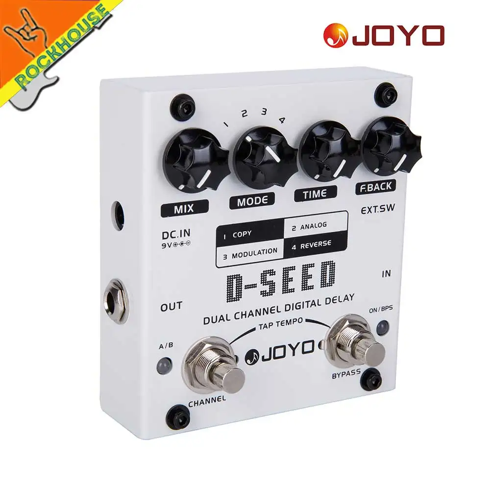 JOYO D-SEED Dual Channel Digital Delay Guitar Effects Pedal Analog Guitarra Stompbox True Bypass Free Shipping | Спорт и развлечения