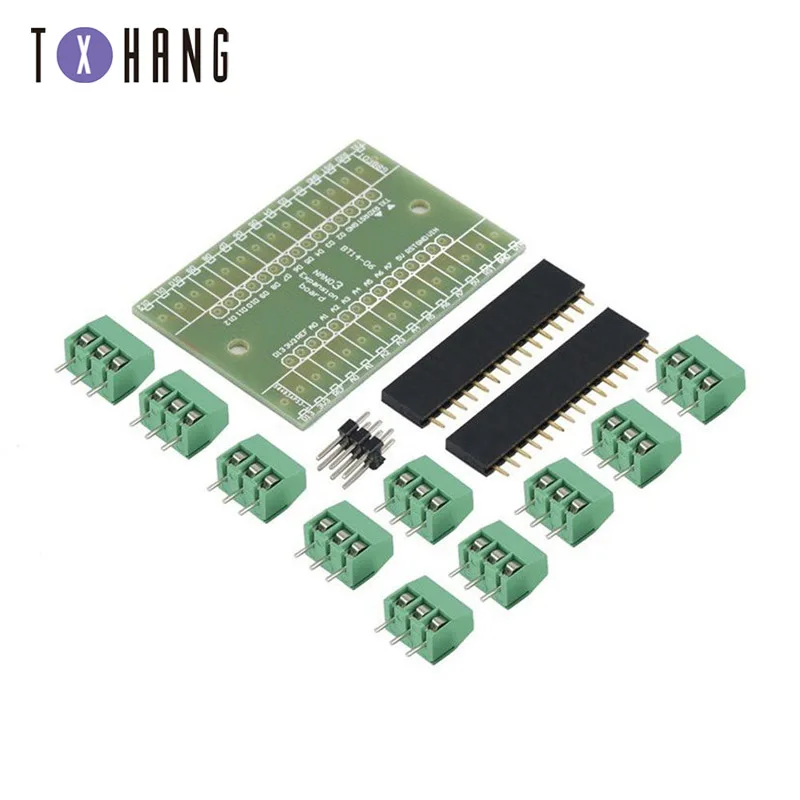 Плата адаптера расширения нано терминала для Arduino Nano V3.0 AVR ATMEGA328P с NRF2401 + интерфейс