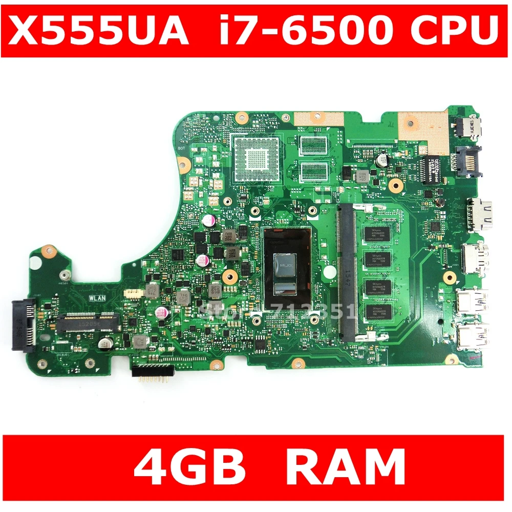 X555UA i7 6500 процессор 4 Гб ОЗУ материнская плата REV 2 0 для ASUS X555 X555U X555UB X555UJ ноутбука