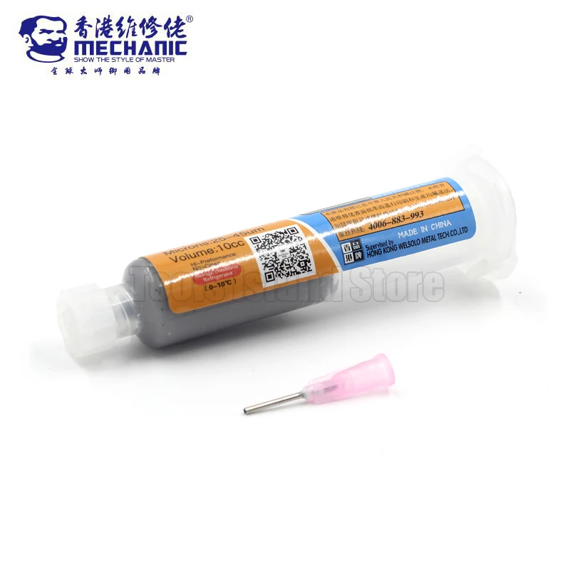 Механик 10 шт./лот XG Z40 припоя паяльной пасты поток Sn63/Pb37 25 45um шприц для PCB SMD