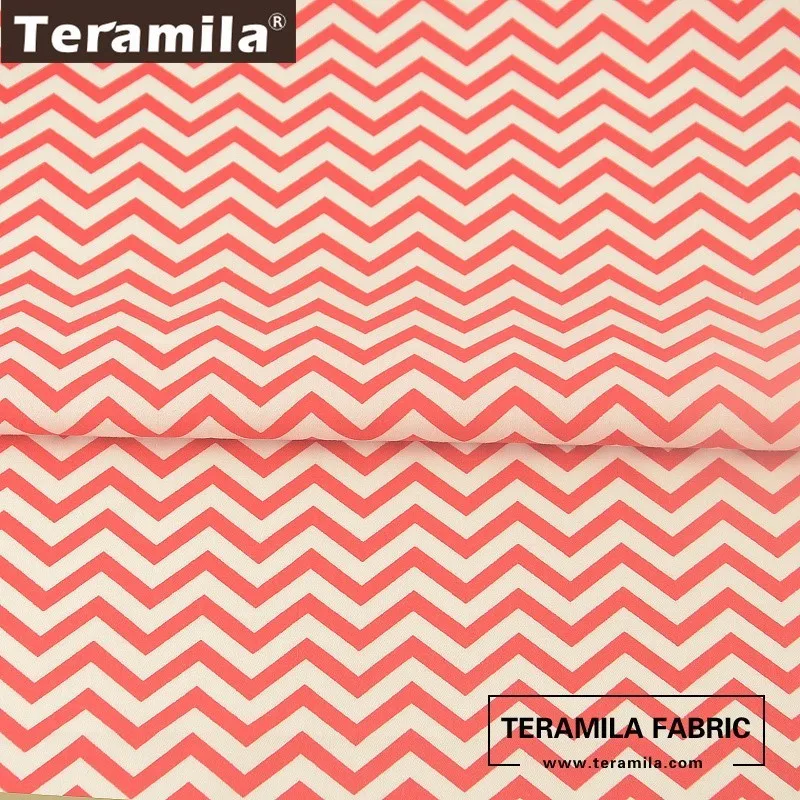Teramila 100% хлопчатобумажная ткань твиловый материал для шитья волнистый дизайн