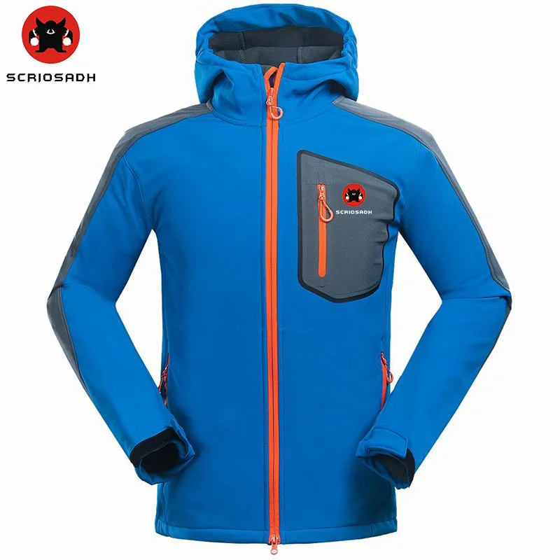 Мужская куртка для кемпинга SCRIOSADH водонепроницаемая ветрозащитная теплая