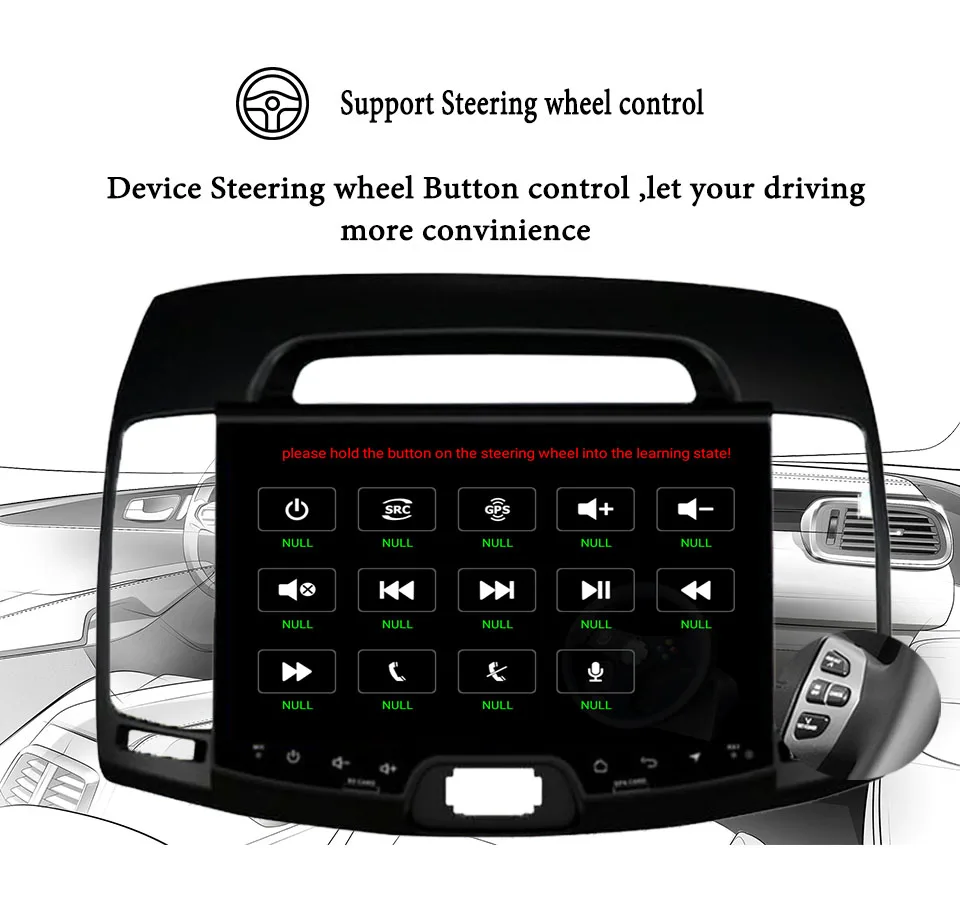 Авторадио Android 9 0 8 ядерный Автомобильный dvd плеер для hyundai elantra 2007-2011 Мультимедиа