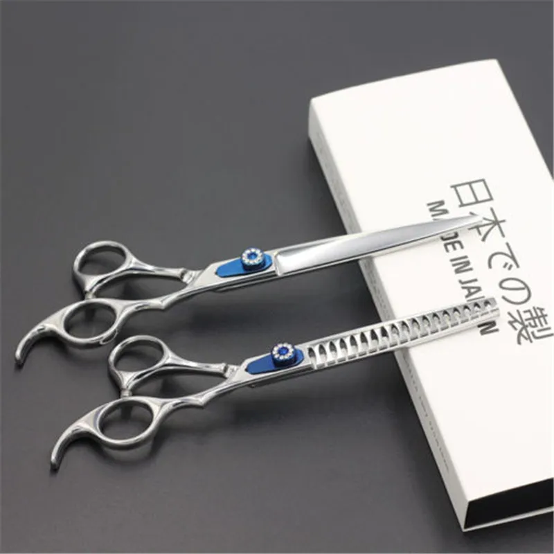 Фиолетовый дракон 7 дюймов собака Уход за лошадьми ножницы зубы акулы Chunker шерсть