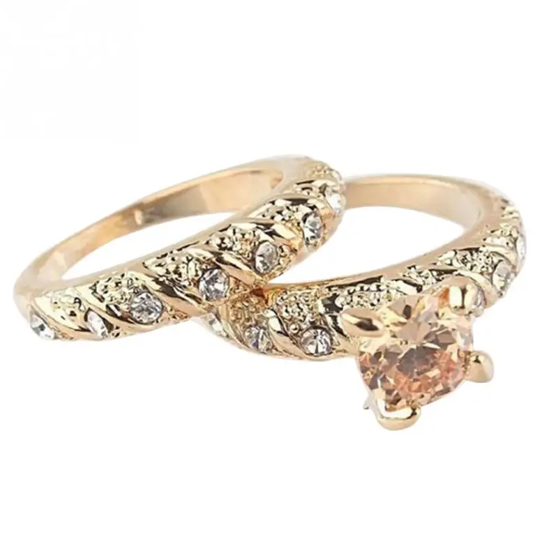 2 шт женское мужское кольцо Модные парные влюбленные круглые кольца подарок