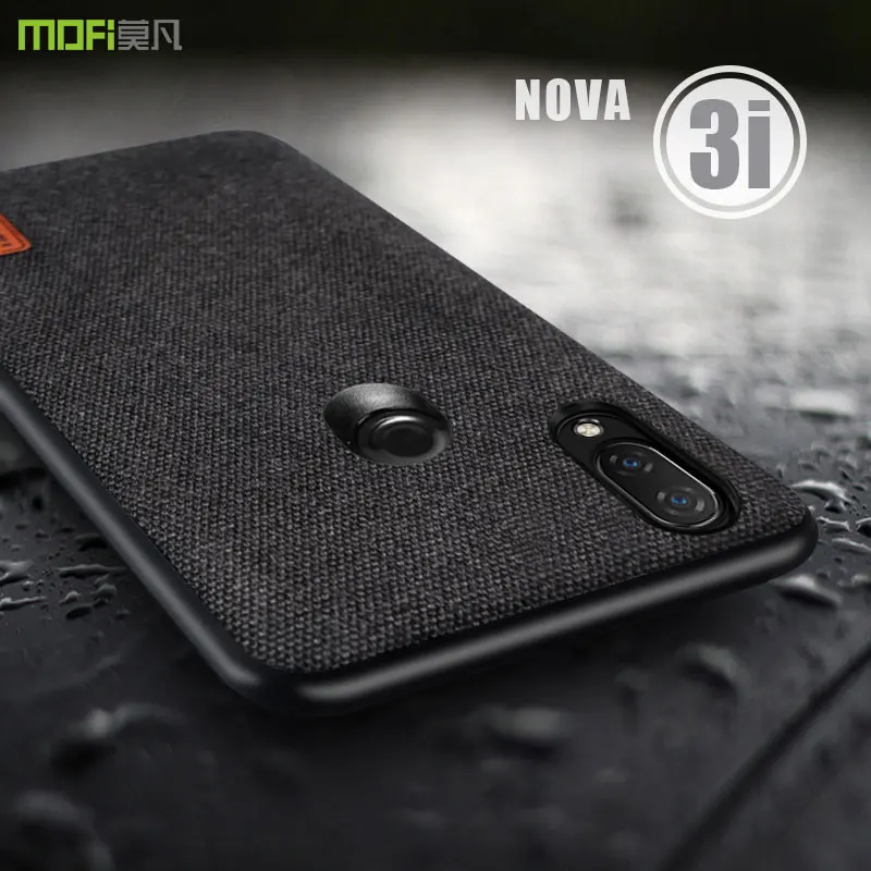 Чехол для huawei nova 3i тканевый чехол MOFI 3 задняя крышка с мягким краем полным