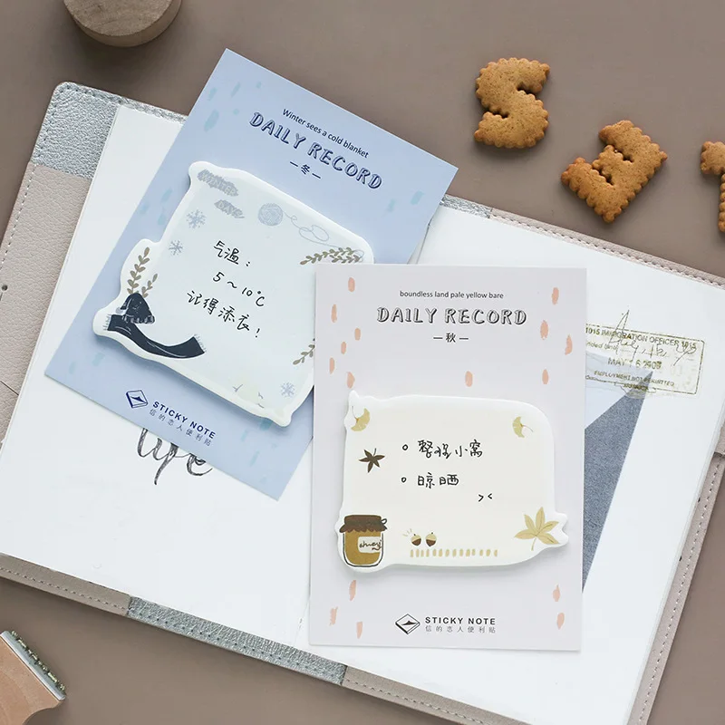 30 шт./коврик милый ежедневный записывать сообщение Блокнот N Times Sticky Notes Escolar Papelaria