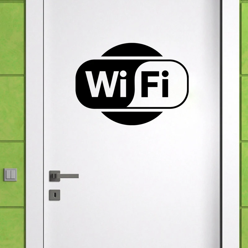 WIFI наклейка для туалетной и ванной комнаты водонепроницаемая на дверь