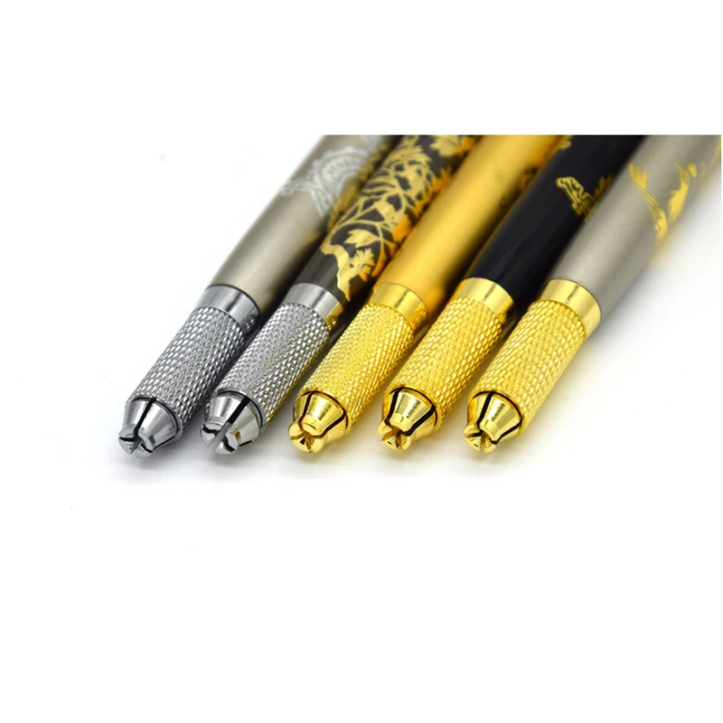 1 Pc Eyebrow Microblading Pen with 2 Blades Manual Tattoo for Permanent Makeup Tebori | Красота и здоровье