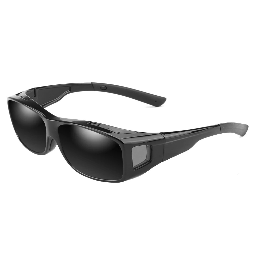 Black l Gray Солнцезащитные очки OUTSUN, подходят для защиты от солнца, поляризационные, для мужчин и женщин, светильник, солнцезащитные очки, которые по рецепту, зеркальные оттенки - Цвет линз: Black l Gray