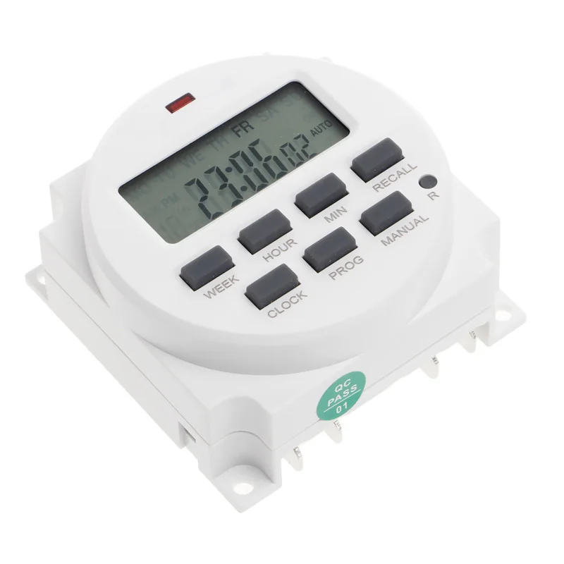 15.98 Inch LCD Digital Timer 12V DC 7 Days Programmable Time Switch TM618N-4 |