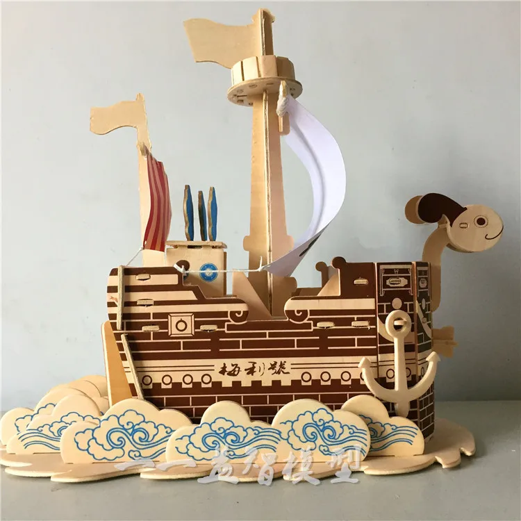 Candice guo! Деревянная игрушка 3D модель пазла ручная работа сборная игра сделай сам