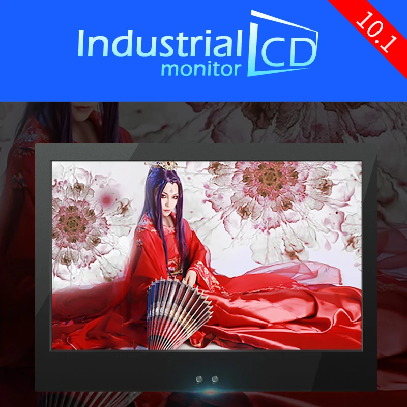 

industrial 10.1" LCD monitor 10.1 inch Wide Screen 16:10 IPS LCD Color Monitor Display Audio Speaker For Computer Game Security