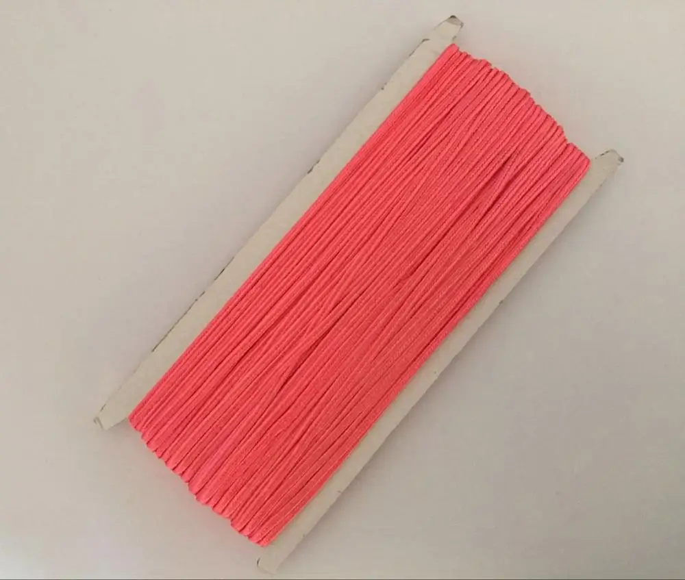 peach red 34 ярдов(31 м)/Лот 32 цвета 3 мм китайский шнур для сутаха нить Змеиный живот веревочные шнуры нейлоновая веревка для материал для изготовления ювелирных изделий - Цвет: peach red