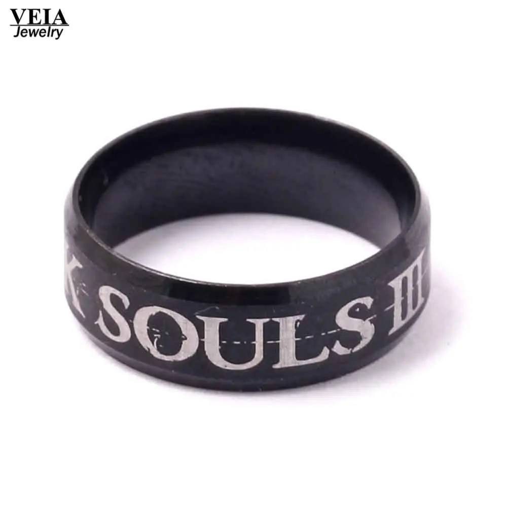 2016 новое Прибытие игра Dark Souls 3 кольца Darksoul кольцо из нержавеющей стали 2 размера