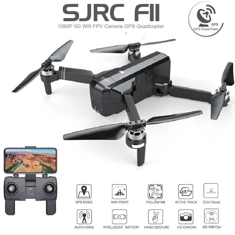 Фото SJRC F11 Дрон с GPS Wi-Fi FPV 1080 P камера бесщеточный Квадрокоптер 25 минут время полета SJRC F11 Дрон с GPS Wi-Fi FPV 1080 P камера бесщеточный Квадрокоптер 25 минут время полета