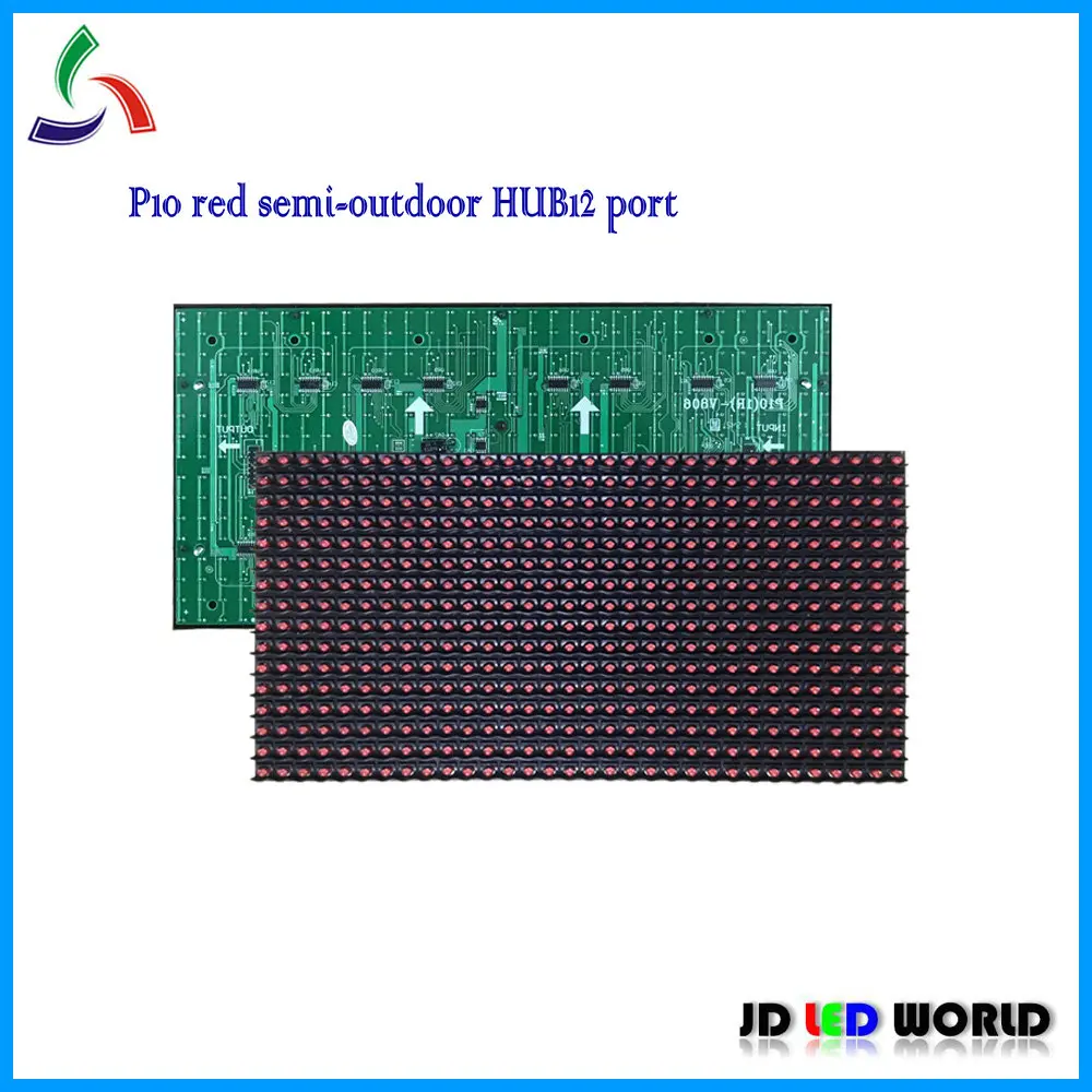 P10 Красный Одноцветный полунаружный светодиодный дисплей модуль знака 320 мм * 160